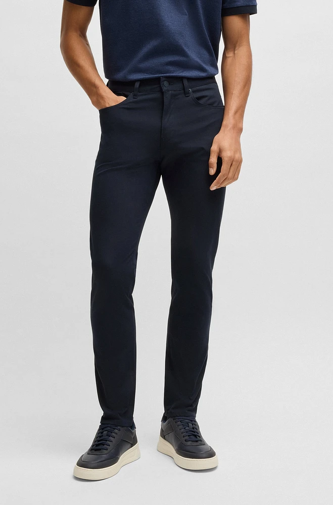 Delaware slim-fit trousers performance-stretch fabric