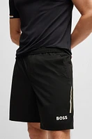 BOSS x Matteo Berrettini active tennis shorts with four-way stretch