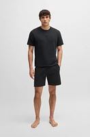 Cotton-terry T-shirt with embroidered logo