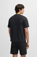 Cotton-terry T-shirt with embroidered logo