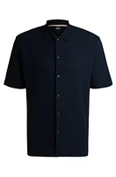 Regular-fit shirt waffle cotton