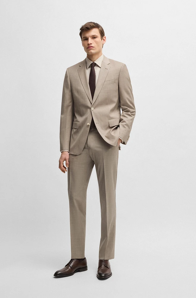 Slim-fit suit virgin wool