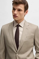 Slim-fit suit virgin wool