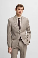 Slim-fit suit virgin wool