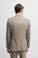 Slim-fit suit virgin wool