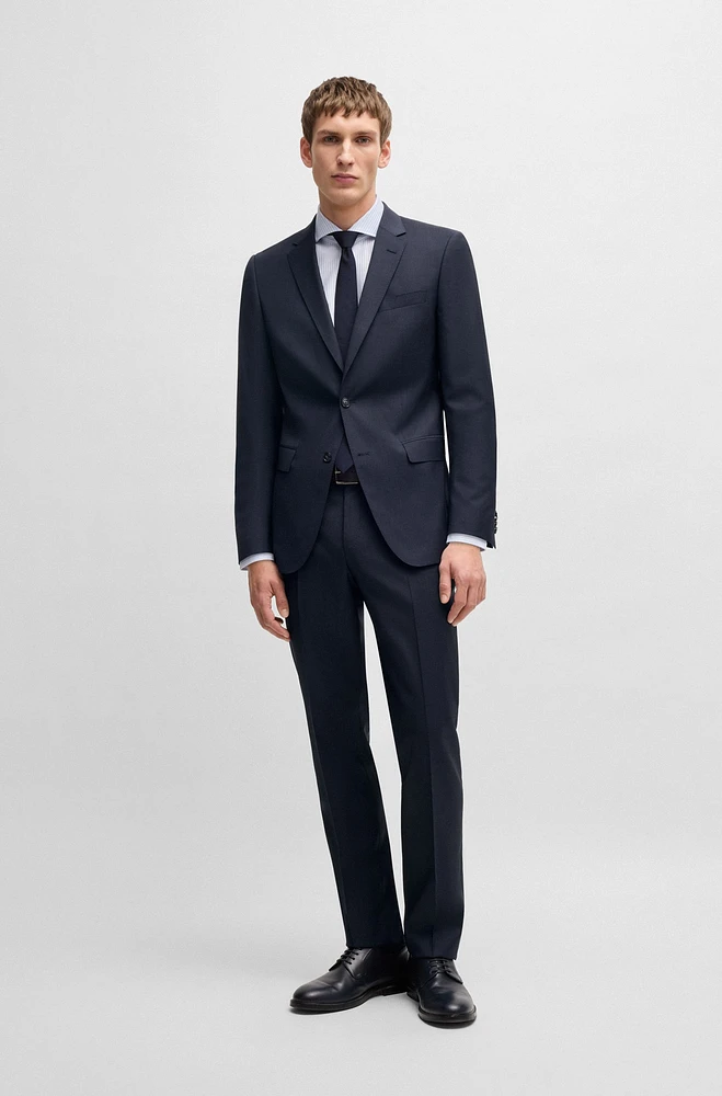 Slim-fit suit virgin wool