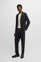 Slim-fit suit jacket stretch seersucker