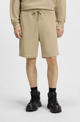 Slim-fit shorts micro-patterned stretch cotton