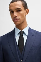 Regular-fit three-piece suit stretch wool