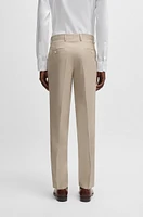 Slim-fit suit a micro-patterned linen blend
