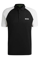 Active Paddy color-blocked polo shirt with mesh inserts