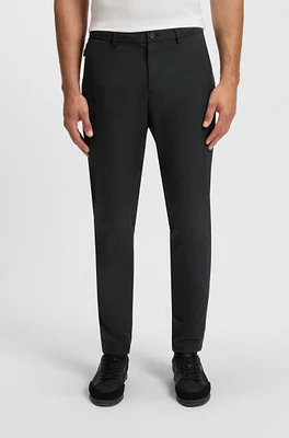 Cuffed pants water-repellent four-way-stretch twill