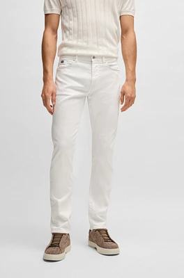 Delaware slim-fit jeans white stretch denim