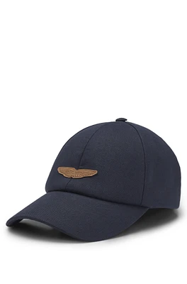 BOSS x ASTON MARTIN cap in linen with logo patch