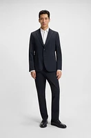 Packable slim-fit trousers performance-stretch fabric