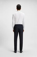 Packable slim-fit trousers performance-stretch fabric