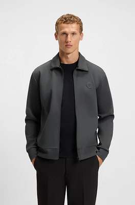 Zip-up sweatshirt with Double B monogram