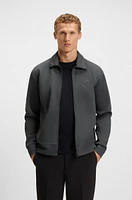 Zip-up sweatshirt with Double B monogram