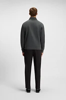 Zip-up sweatshirt with Double B monogram