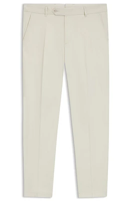 Machine-washable tapered-fit trousers stretch fabric