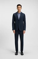 Slim-fit shirt performance-stretch Italian jacquard