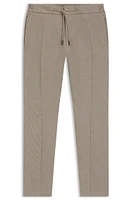 Slim-fit pants micro-patterned wool