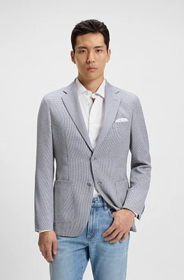 Slim-fit blazer wool