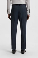 Slim-fit suit wool and silk