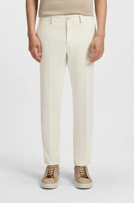 Slim-fit trousers stretch double-faced fabric
