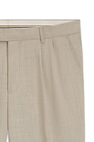 Regular-fit pants micro-patterned wool