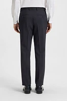 Slim-fit suit micro-patterned stretch fabric