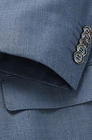 Slim-fit suit virgin wool and silk
