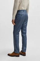 Slim-fit suit virgin wool and silk