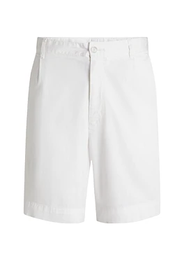 Relaxed-fit shorts stretch-cotton twill