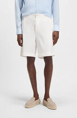 Relaxed-fit shorts stretch-cotton twill