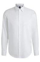 Regular-fit shirt easy-iron cotton poplin
