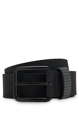 Porsche x BOSS belt Italian leather with patterned keeper