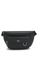 Belt bag with logo trim