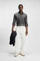 BECKHAM x BOSS regular-fit-shirt linen
