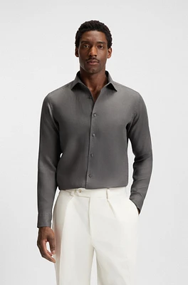 BECKHAM x BOSS regular-fit-shirt linen