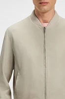 BECKHAM x BOSS bomber jacket suede
