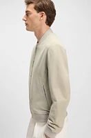 BECKHAM x BOSS bomber jacket suede