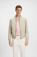 BECKHAM x BOSS bomber jacket suede