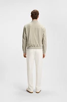 BECKHAM x BOSS bomber jacket suede