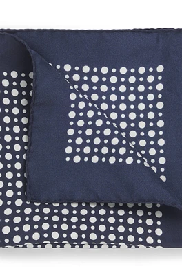BECKHAM x BOSS printed silk pocket square