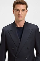 BECKHAM x BOSS double-breasted blazer stretch wool