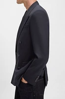 BECKHAM x BOSS double-breasted blazer stretch wool