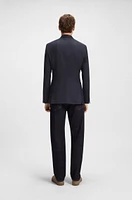 BECKHAM x BOSS double-breasted blazer stretch wool