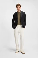 BECKHAM x BOSS blazer a melange cotton blend