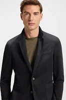 BECKHAM x BOSS blazer a melange cotton blend